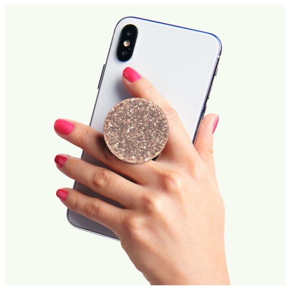 POPSOCKETS PopGrip Premium Bundle Foil Confetti & Metallic Diamond in Rose Gold - Picture 11 of 11